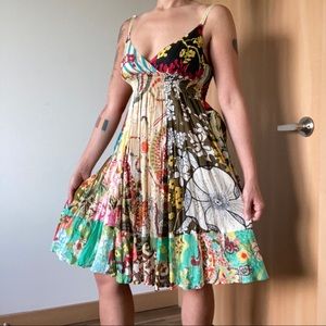 90s Boho Grunge Style Strappy Dress